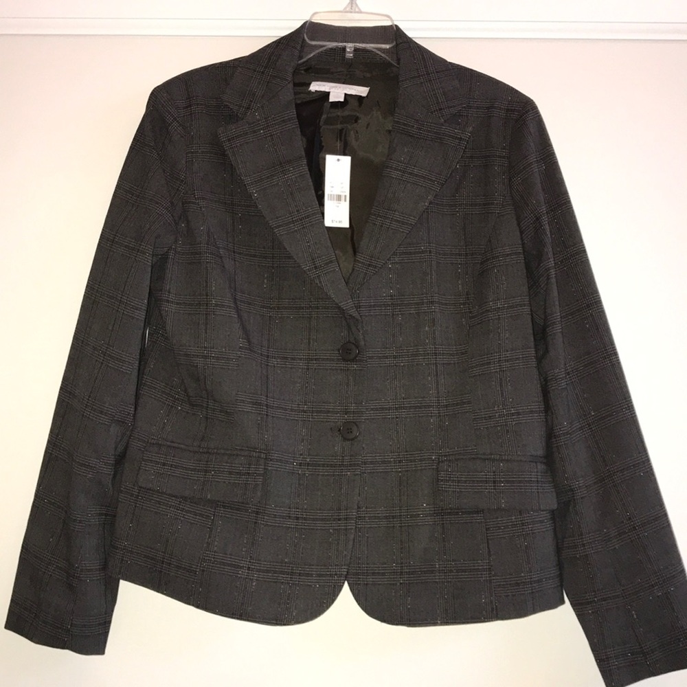 NY&CO plaid shimmer blazer - NWT